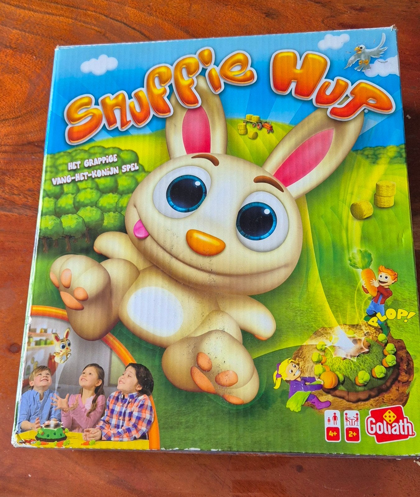 Snuffie Hup: Het grappige vang-het-konijn spel van Goliath, Vijf spelers of meer, Ophalen, Zo goed als nieuw, Goliath
