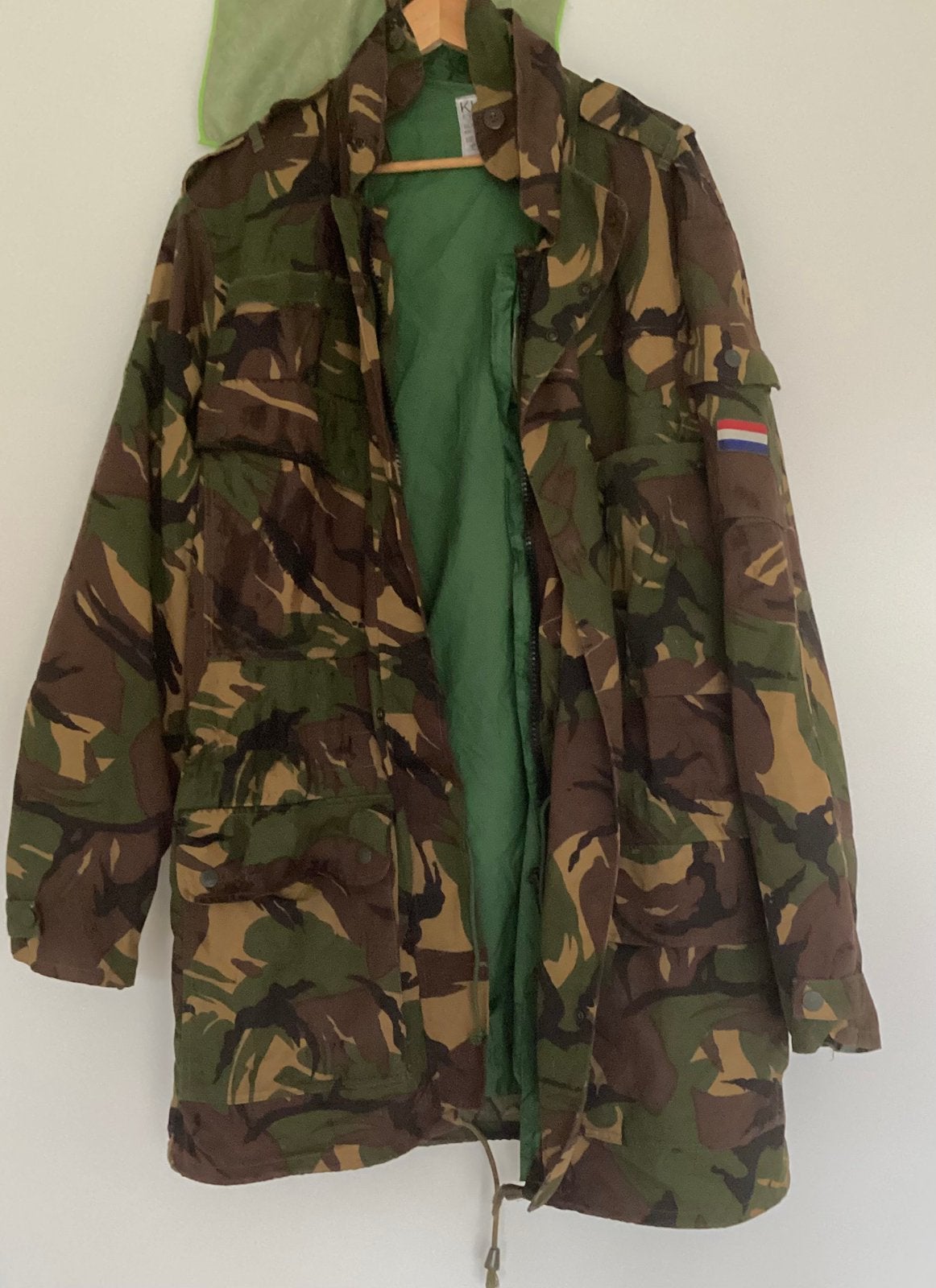 Leger jas ,met uitneembare regenjas z.g.a.n mooi!!maat 54/56, Ophalen of Verzenden, Landmacht, Nederland, Kleding of Schoenen