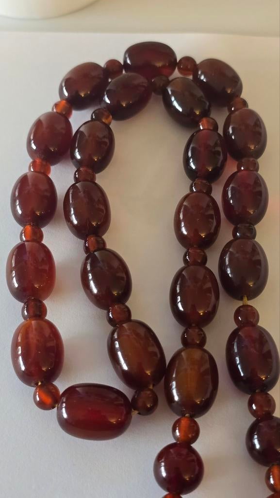 Antiek Futuraan bakeliet, Sieraden, Tassen en Uiterlijk, Antieke sieraden, Ophalen of Verzenden, Overige materialen, Ketting