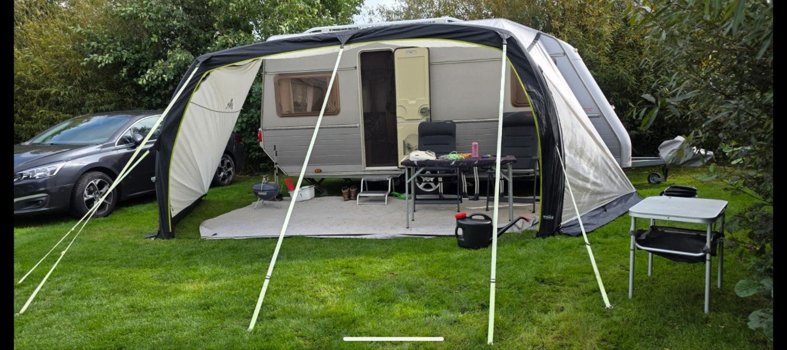 Obelink Easy Air 400 luifel met zijwanden voor caravan, Ophalen of Verzenden, Gebruikt, Polyester, Overige merken