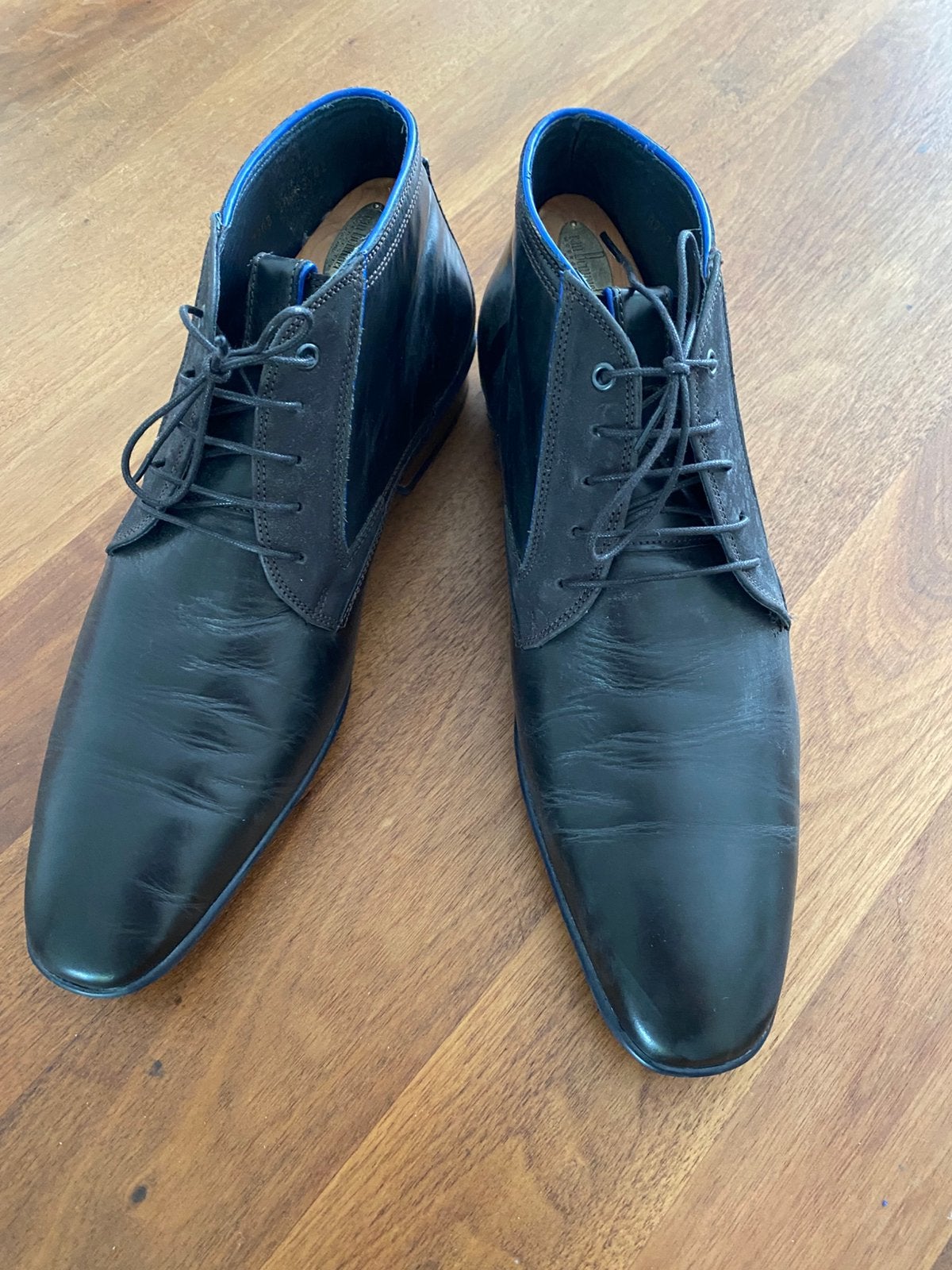 Floris van Bommel heren schoen zwart maat 10, Kleding | Heren, Schoenen, Ophalen of Verzenden, Zo goed als nieuw, Zwart
