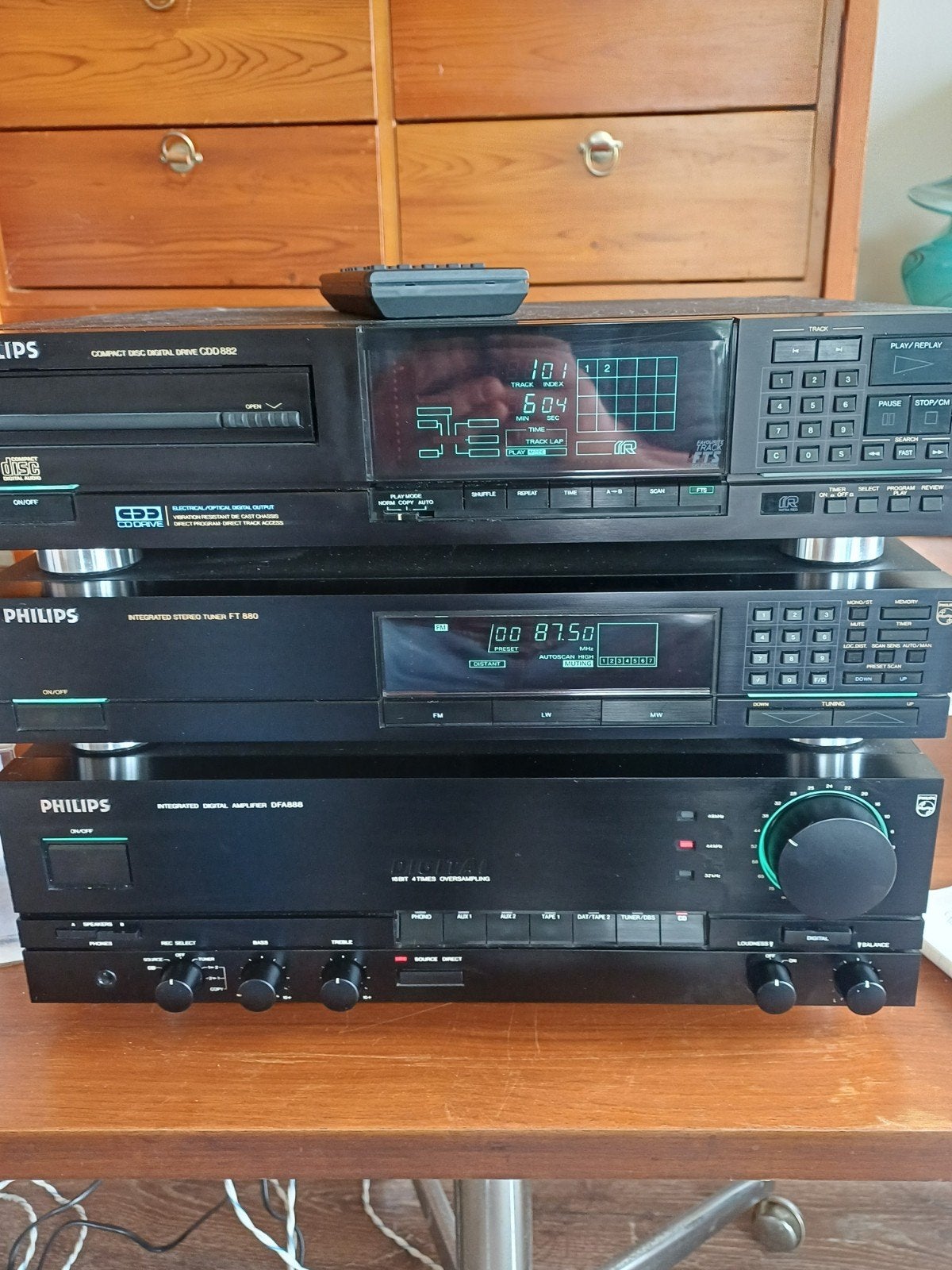 Philips High-end audioset: CDD882, FT880, DFA888, Ophalen, Philips, Gebruikt, Losse componenten