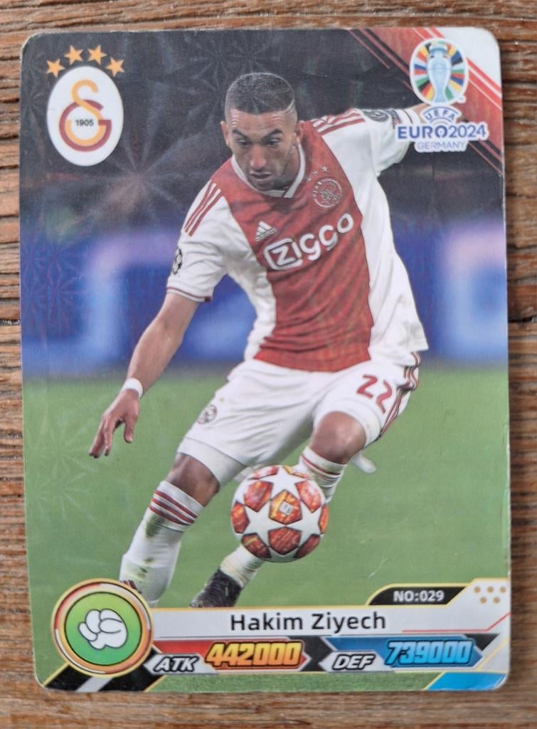 Hakim Ziyech UEFA EURO 2024 Germany card, Ophalen of Verzenden, Zo goed als nieuw, Buitenlandse clubs, Poster, Plaatje of Sticker