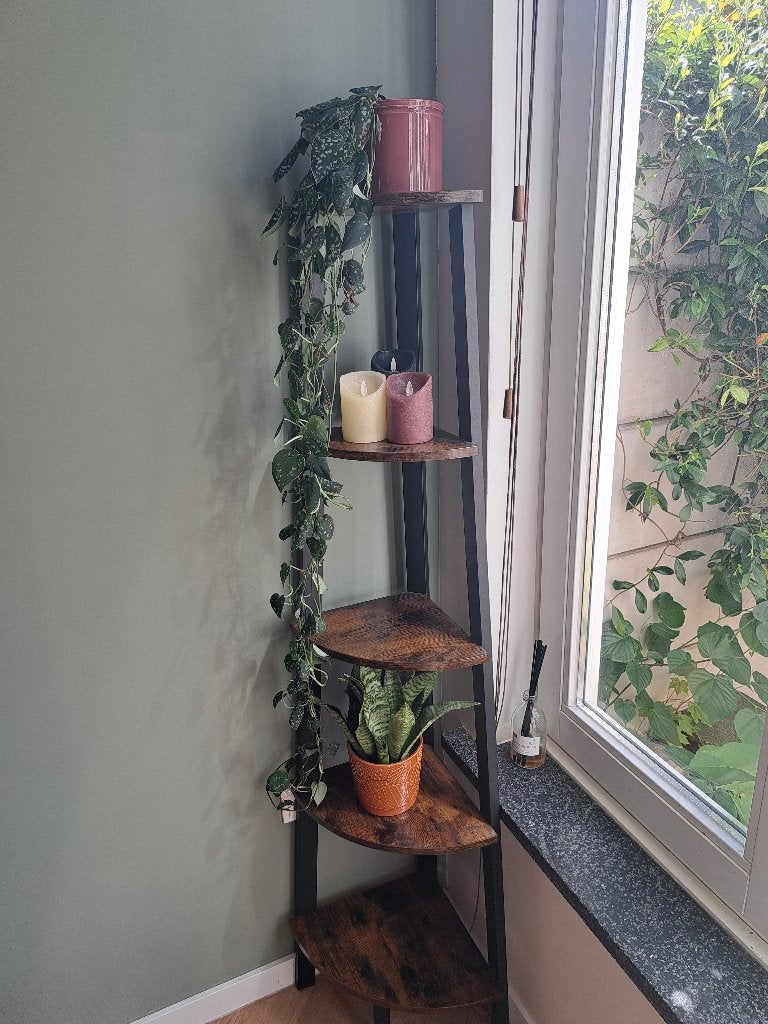 Hoekrek 5 planken, Ophalen, Zo goed als nieuw