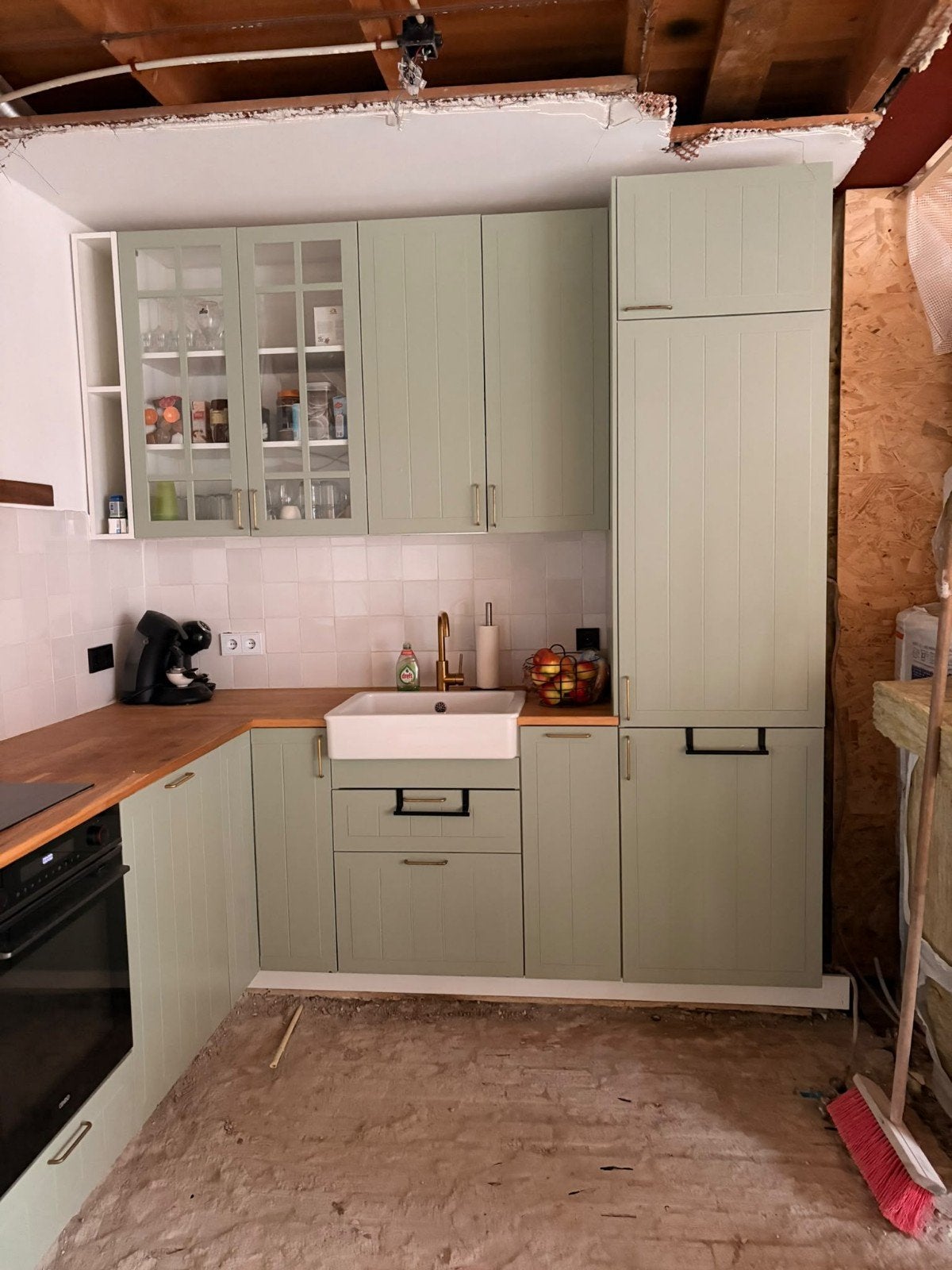 Mooie Ikea keuken - 1,5 jaar oud - 240x210 cm, Ophalen, Hoekkeuken, Zo goed als nieuw, Hout