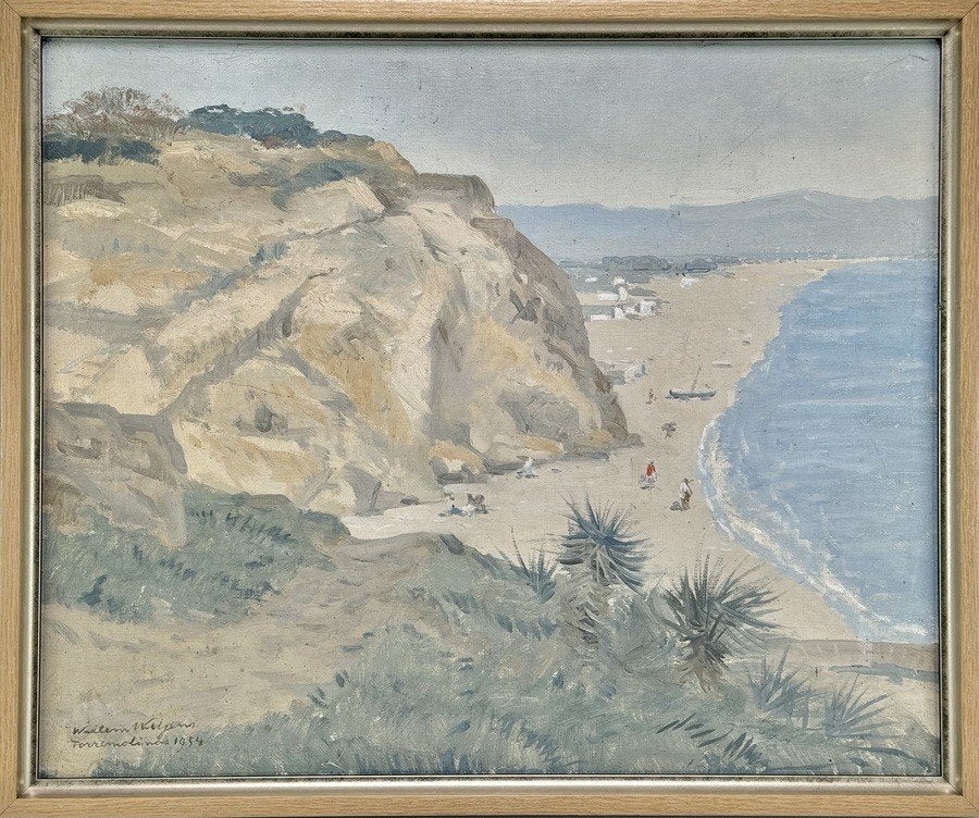 221. Schilderij, Willem Witjens - "Torremolinos", 1954, Ophalen
