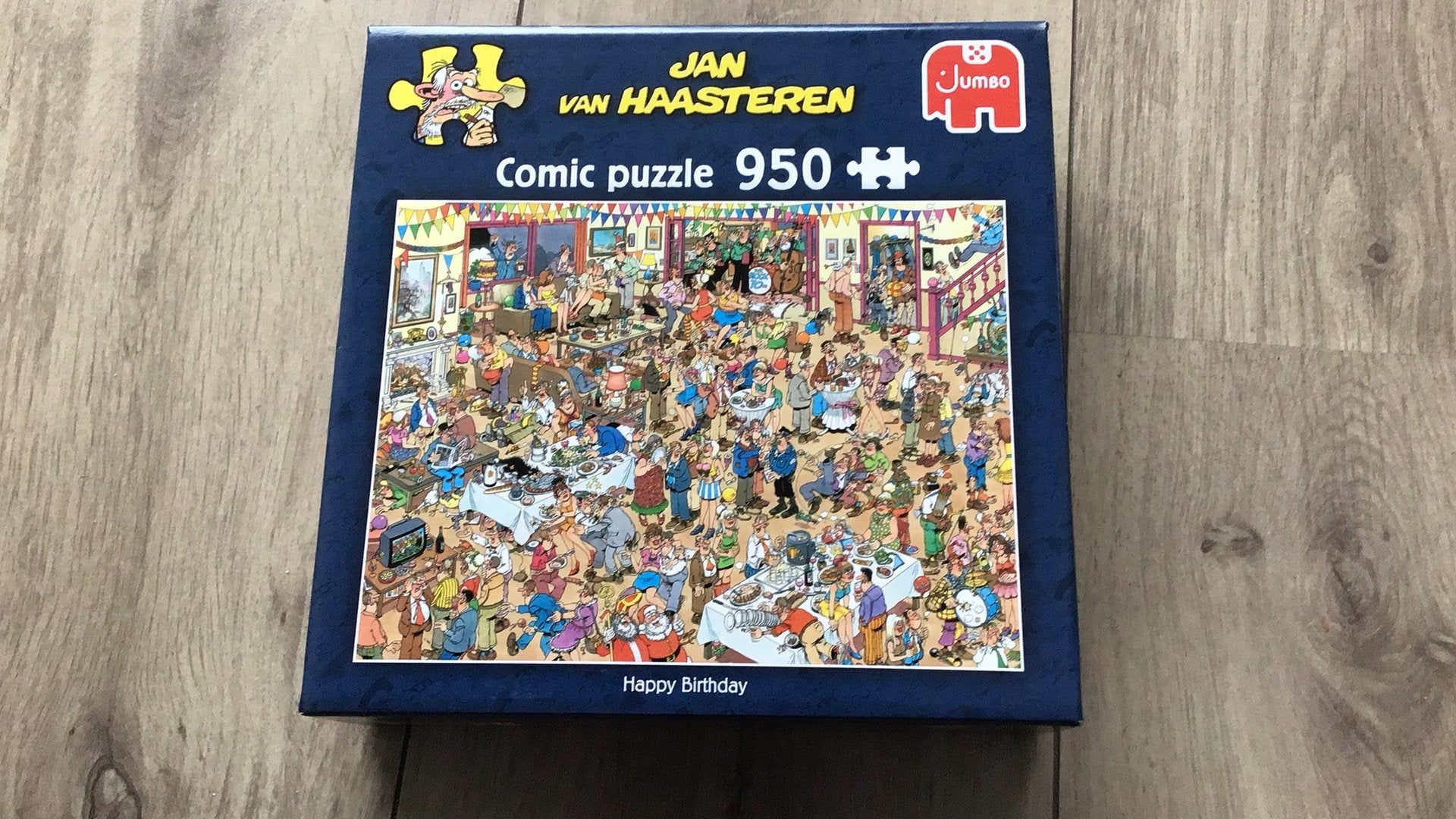 Jan van Haasteren Comic Puzzel Happy Birthday 950 stuks, Ophalen, 500 t/m 1500 stukjes, Zo goed als nieuw