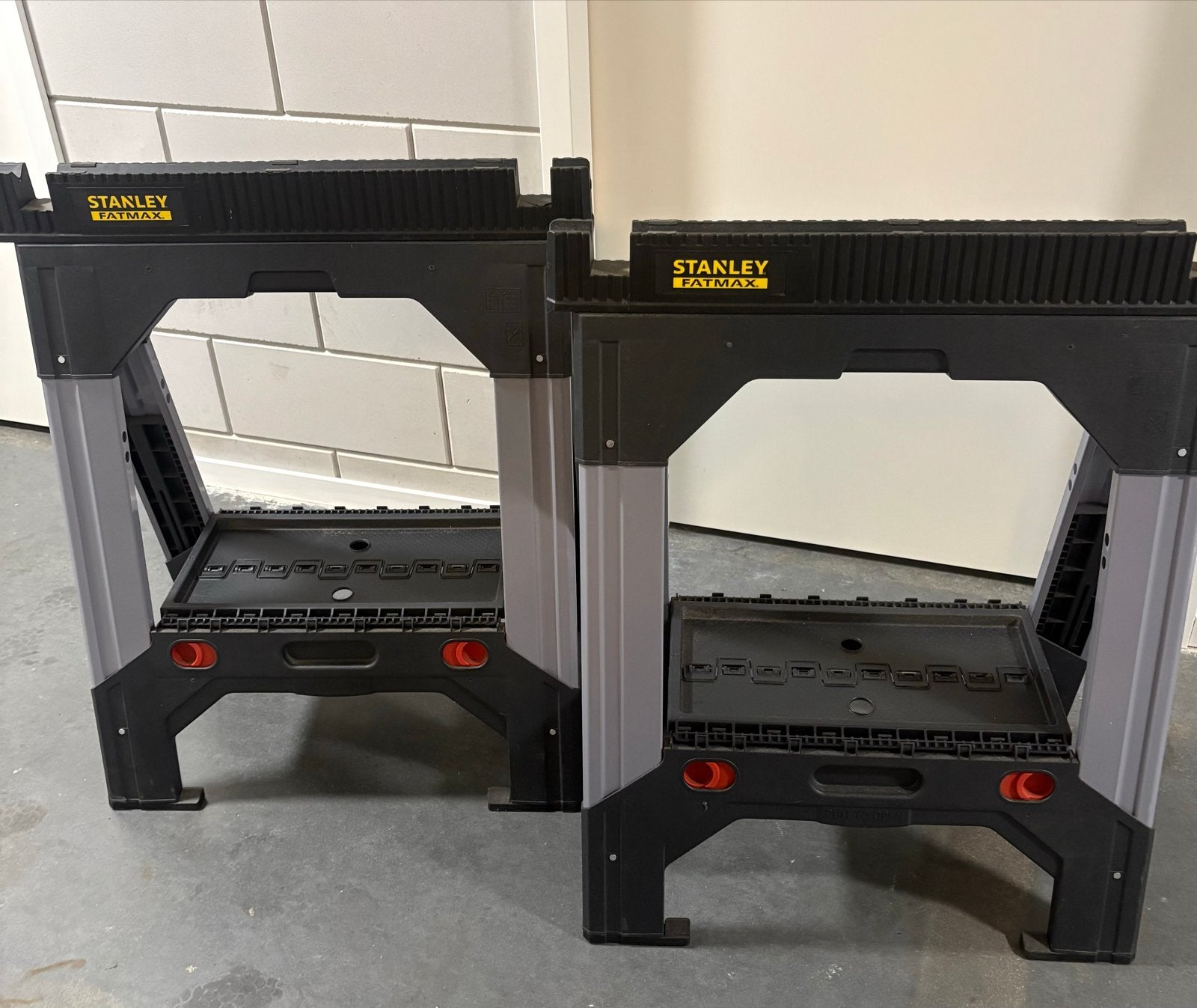 Stanley FatMax schragen (2 stuks), Ophalen, Zo goed als nieuw, 70 tot 120 cm, Inklapbaar