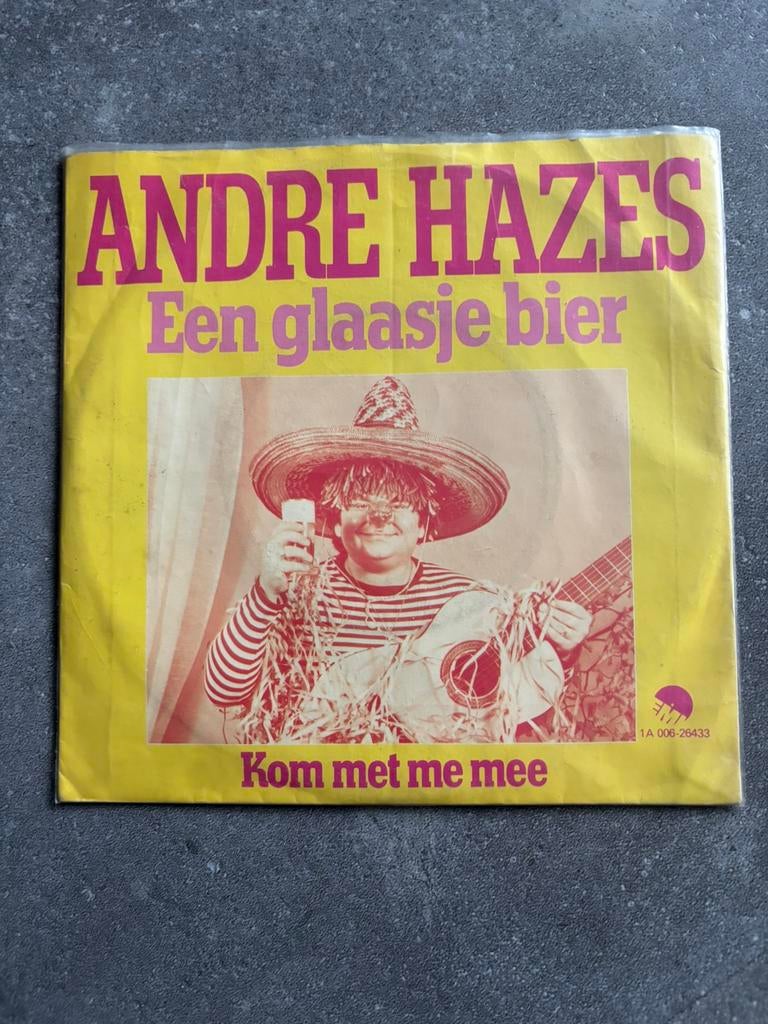 Zeldzame single Andre Hazes - een glaasje bier., Ophalen of Verzenden, Zo goed als nieuw, Overige formaten