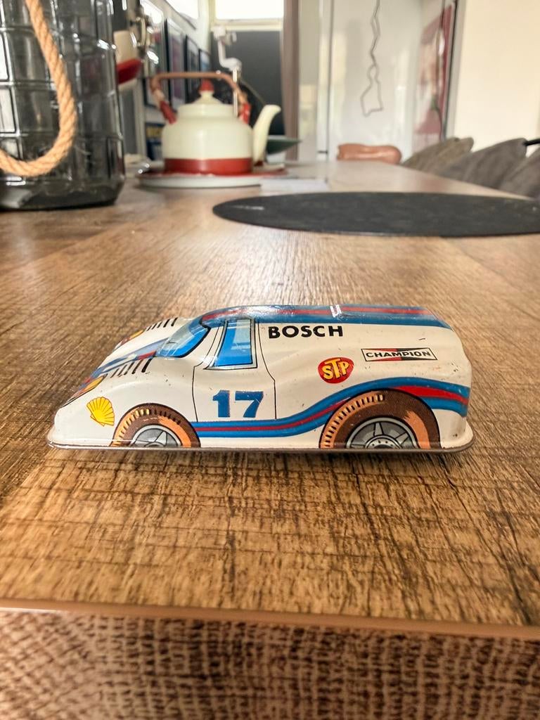 Oude blikken porsche auto made in Japan blik vintage, Ophalen of Verzenden
