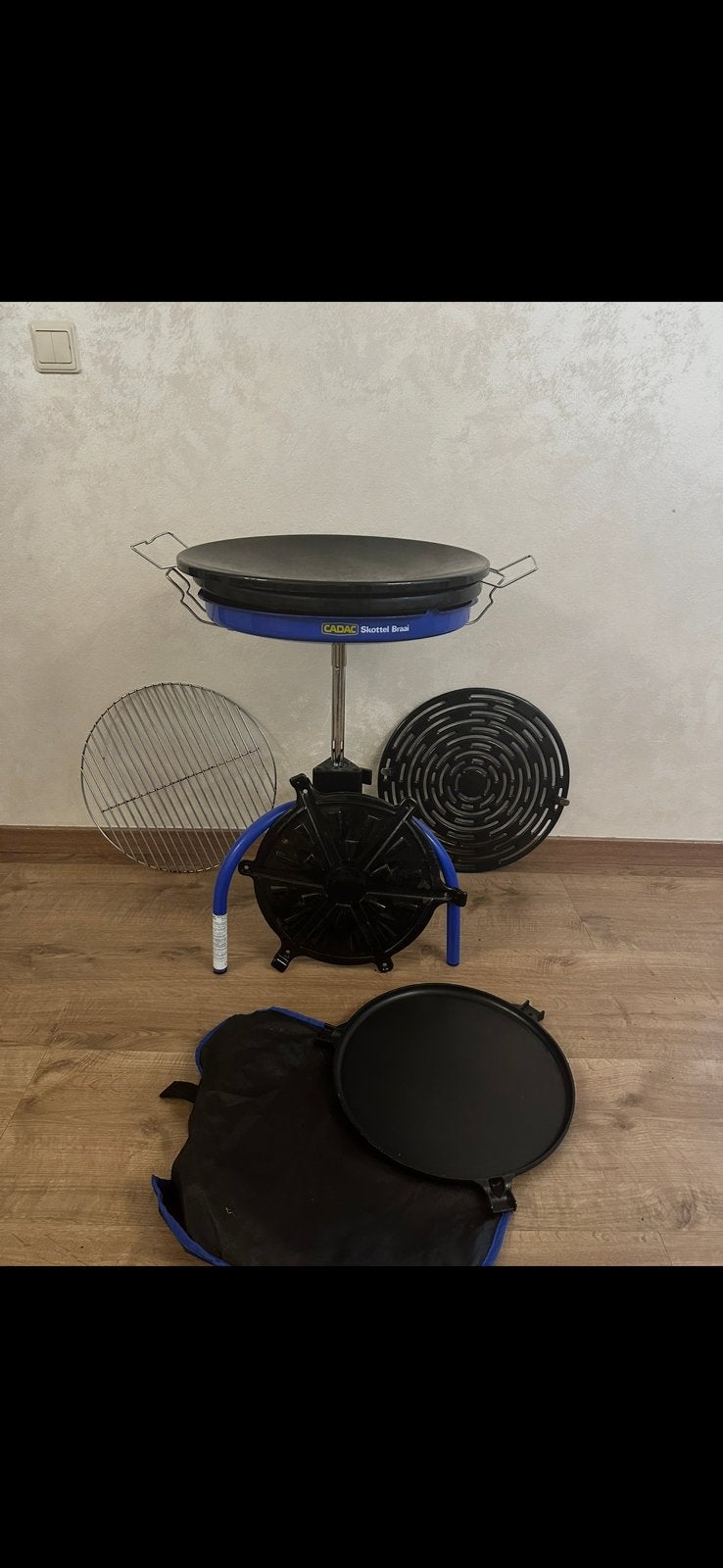 Cadac skottel braai, Ophalen, Gebruikt
