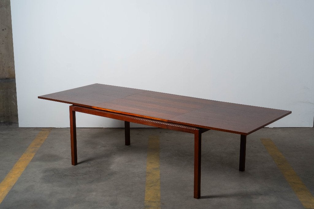 Alfred Hendrickx - Belform XL uitschuifbare eettafel, Huis en Inrichting, Tafels | Eettafels, Ophalen, Vintage design, 200 cm of meer