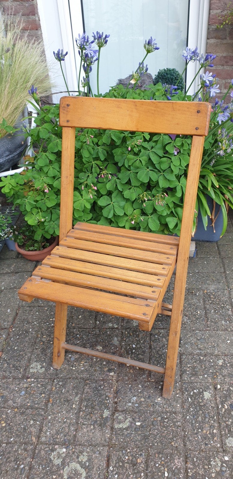 Vintage houten klapstoel 'Kemper', Ophalen