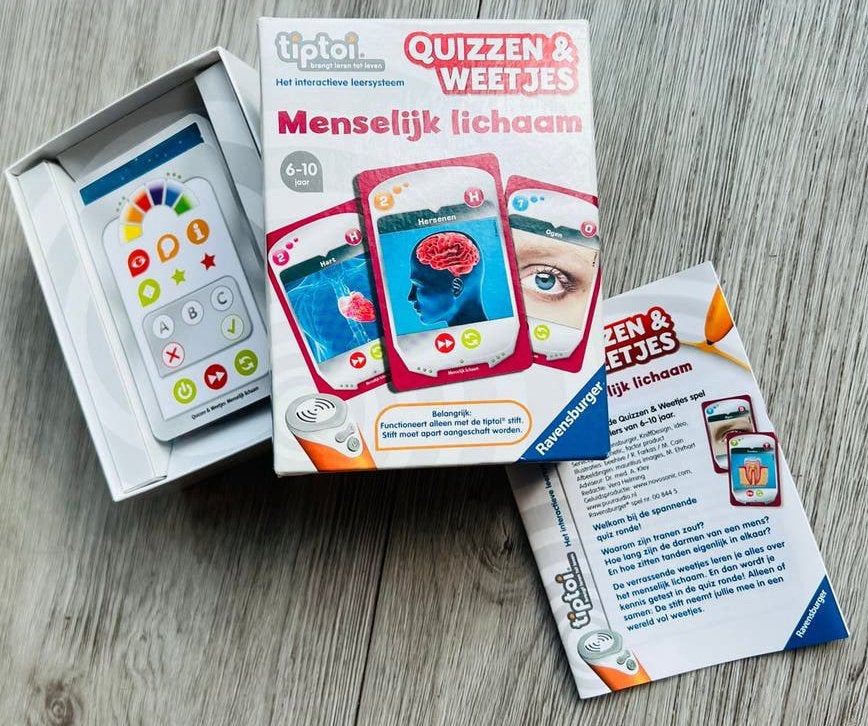 Tiptoi Quizzen & Weetjes: Menselijk Lichaam (excl. pen), Ophalen of Verzenden, Gebruikt, Taal en Lezen, Met geluid