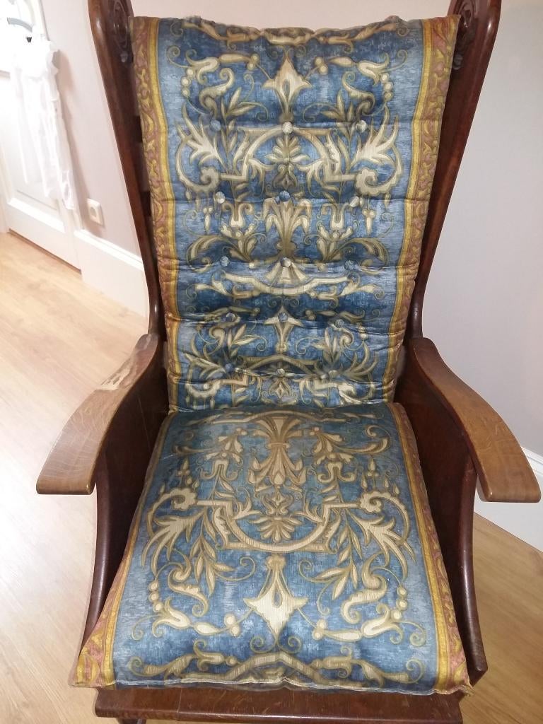 Antieke eiken stoel – Jugendstil / Arts & Crafts, Ophalen of Verzenden