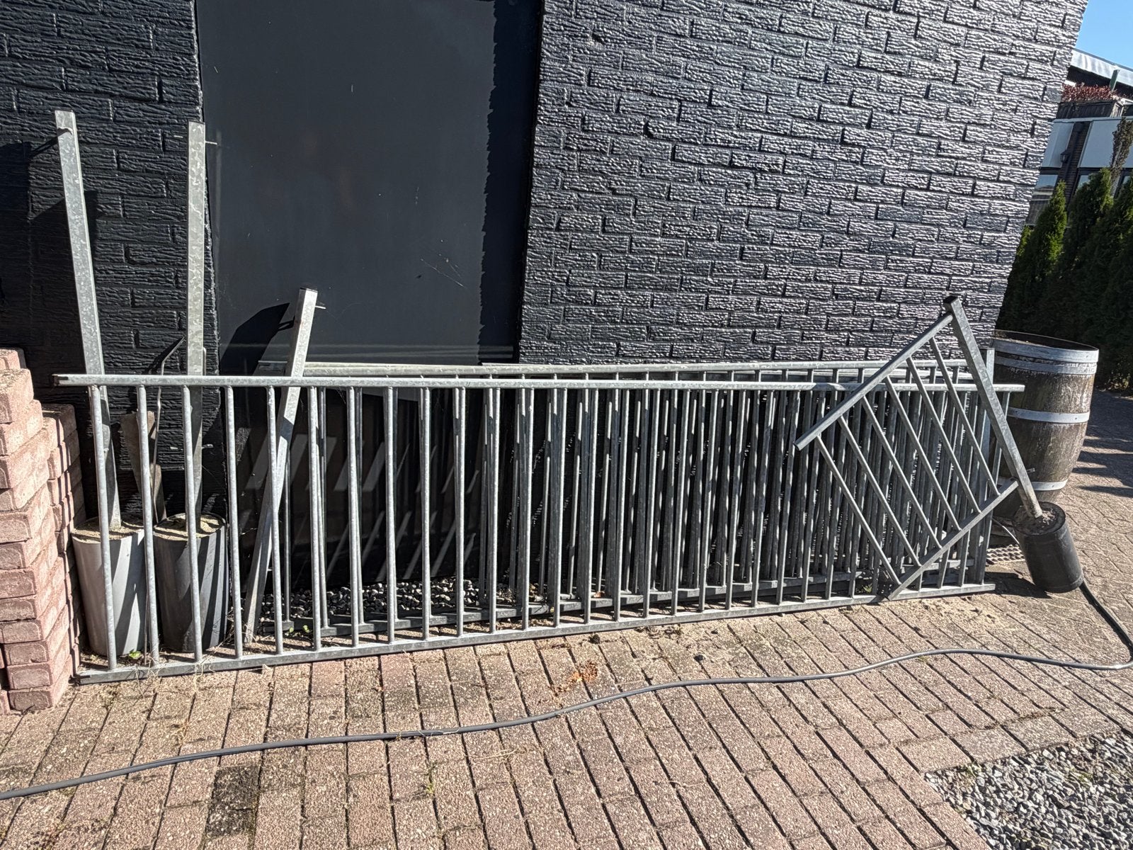 Robuust ijzeren hekwerk, Ophalen, Gebruikt, IJzer, Spijlenhekwerk