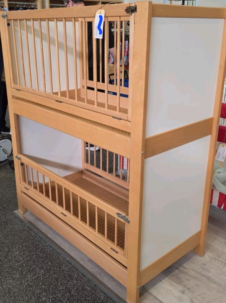 Houten Stapelbed/duoslaper voor Kinderen/kinderopvang bedje, Ophalen