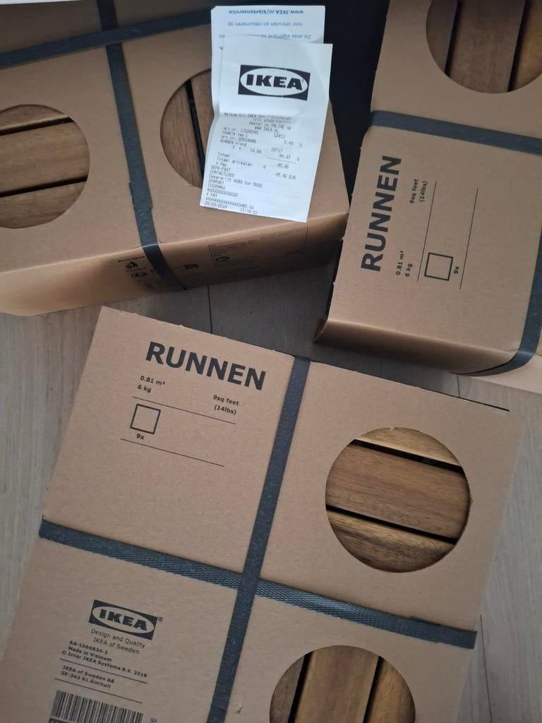NIEUW- Vlonders van Ikea, Tuin en Terras, Ophalen, Nieuw, Hout