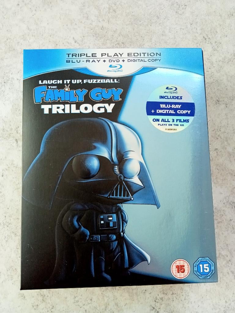 BLURAY FAMILY GUY TRILOGY (3-BD) (Niet. Ned.ond.), Ophalen of Verzenden, Zo goed als nieuw, Tekenfilms en Animatie, Boxset