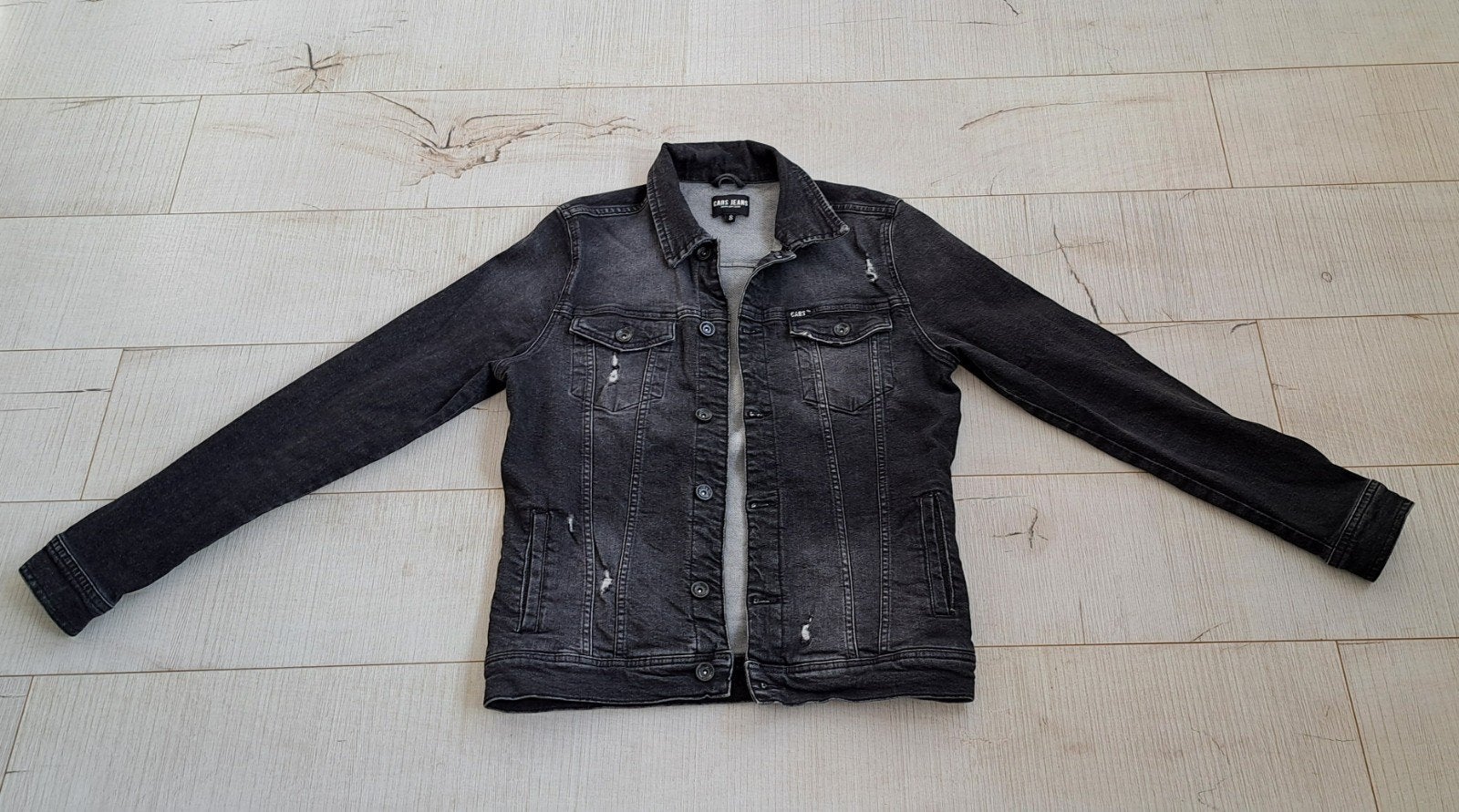 Cars Jeans spijkerjack zwart maat S, Kleding | Heren, Cars Jeans, Zwart, Ophalen of Verzenden, Gedragen