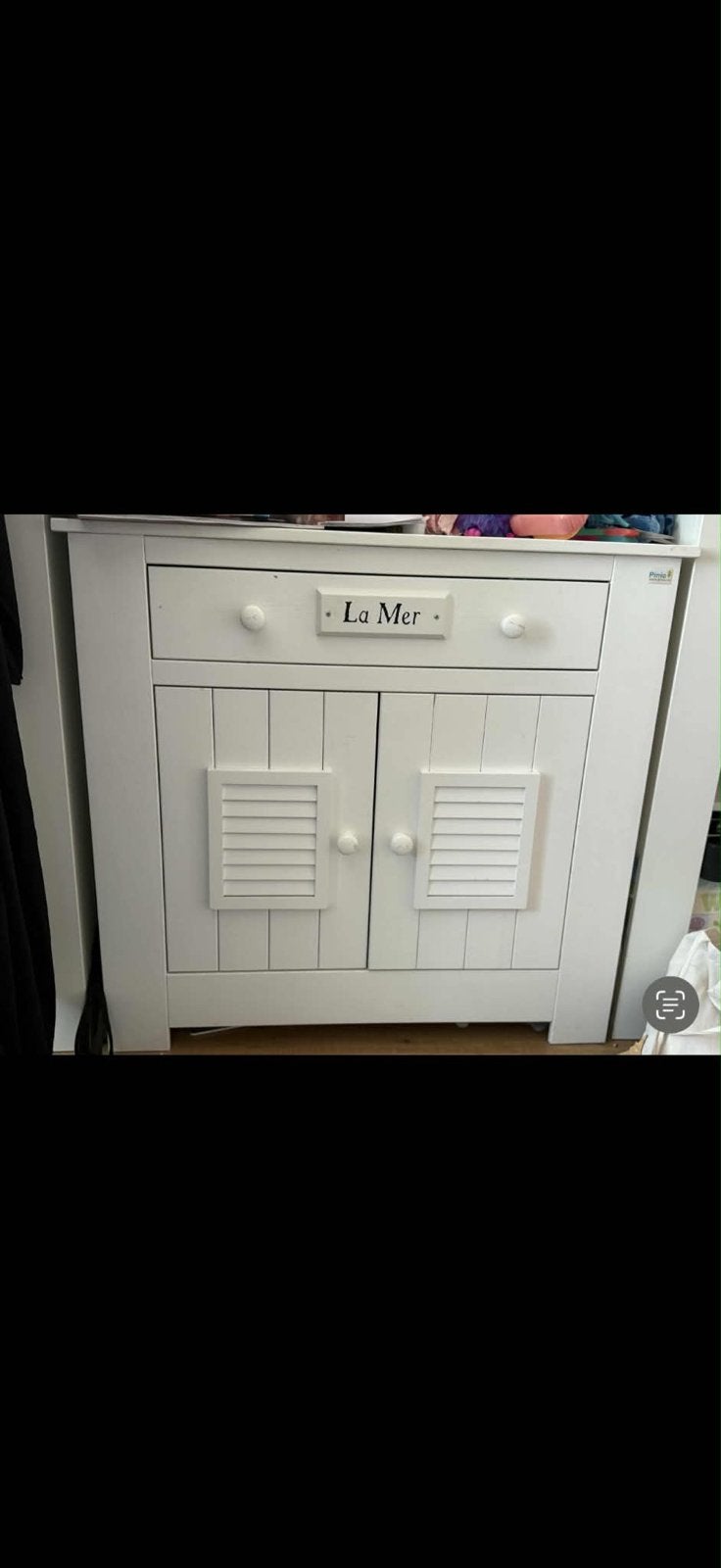 Witte Kast/Commode 'La Mer' - Perfect voor Kinderkamer, Ophalen, Gebruikt, 50 tot 100 cm, Minder dan 100 cm