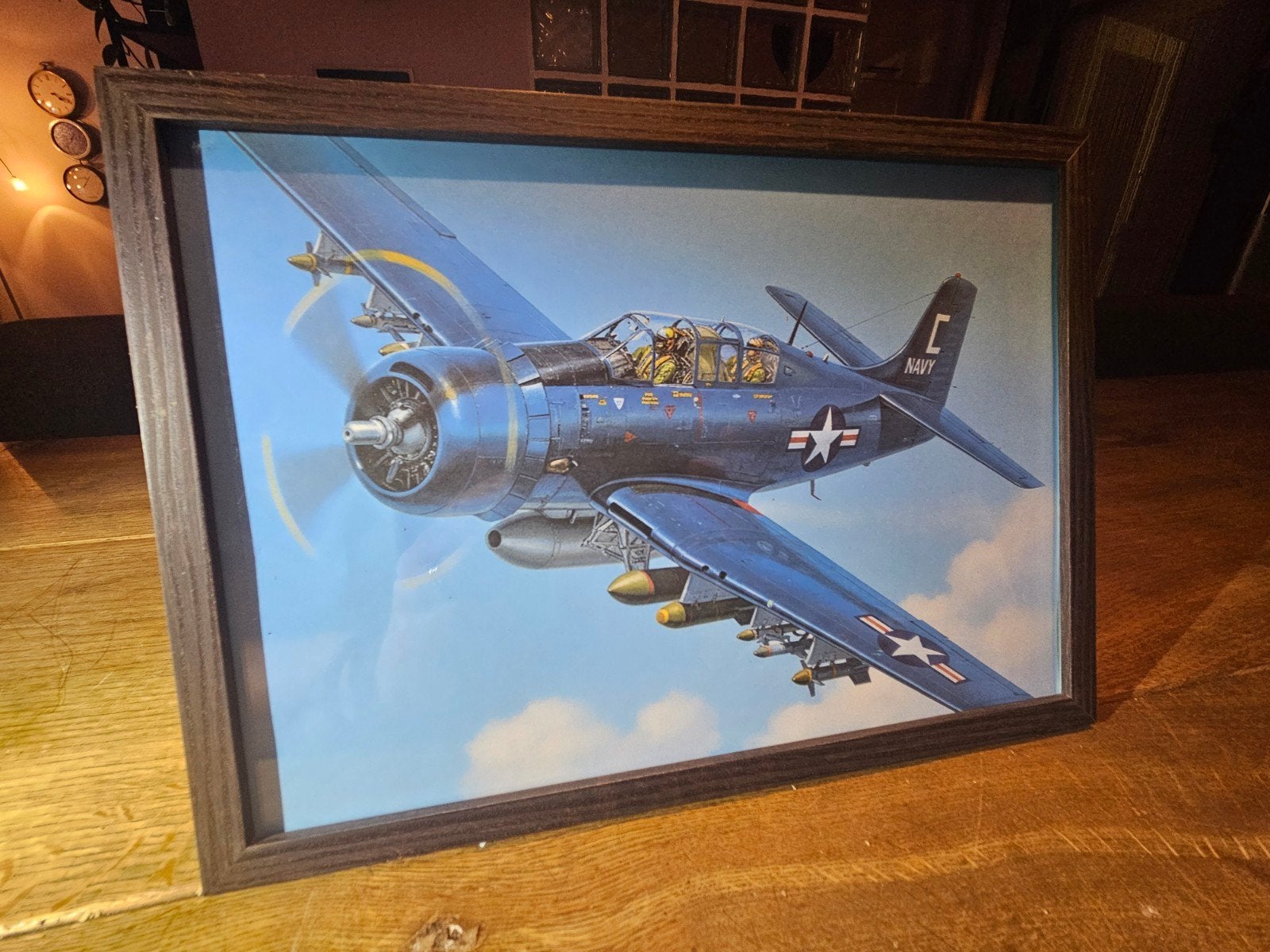Poster Douglas AD-5 Skyraider, Ophalen of Verzenden, Minder dan 50 cm, Foto of Poster