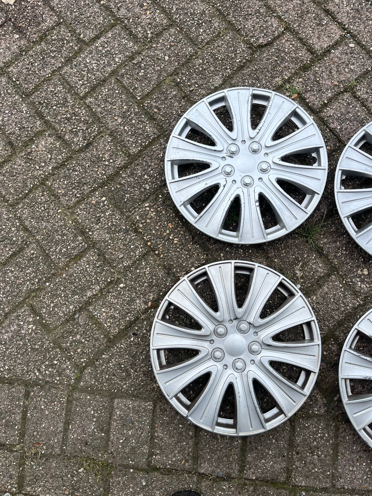 Mooie 14 inch wieldoppen inclusief ringen in goede staat, Ophalen of Verzenden, Gebruikt
