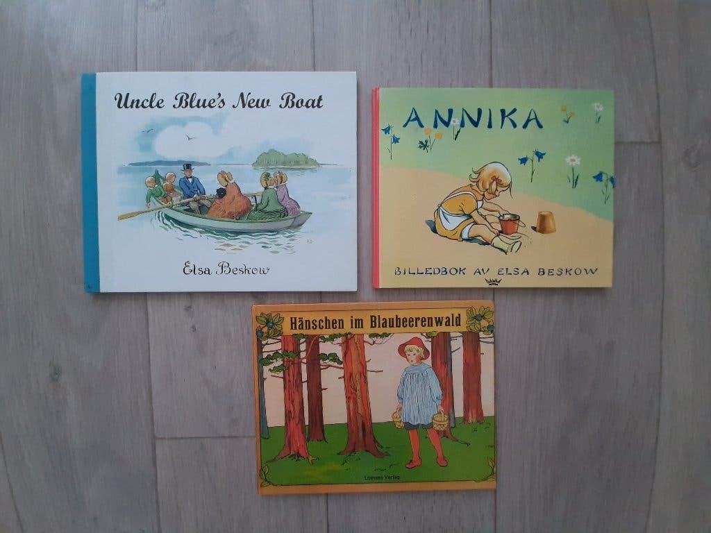 3 x Elsa Beskow Annika (Noors) Hänschen (Duits) Uncle Ben, Boeken, Ophalen, Gelezen