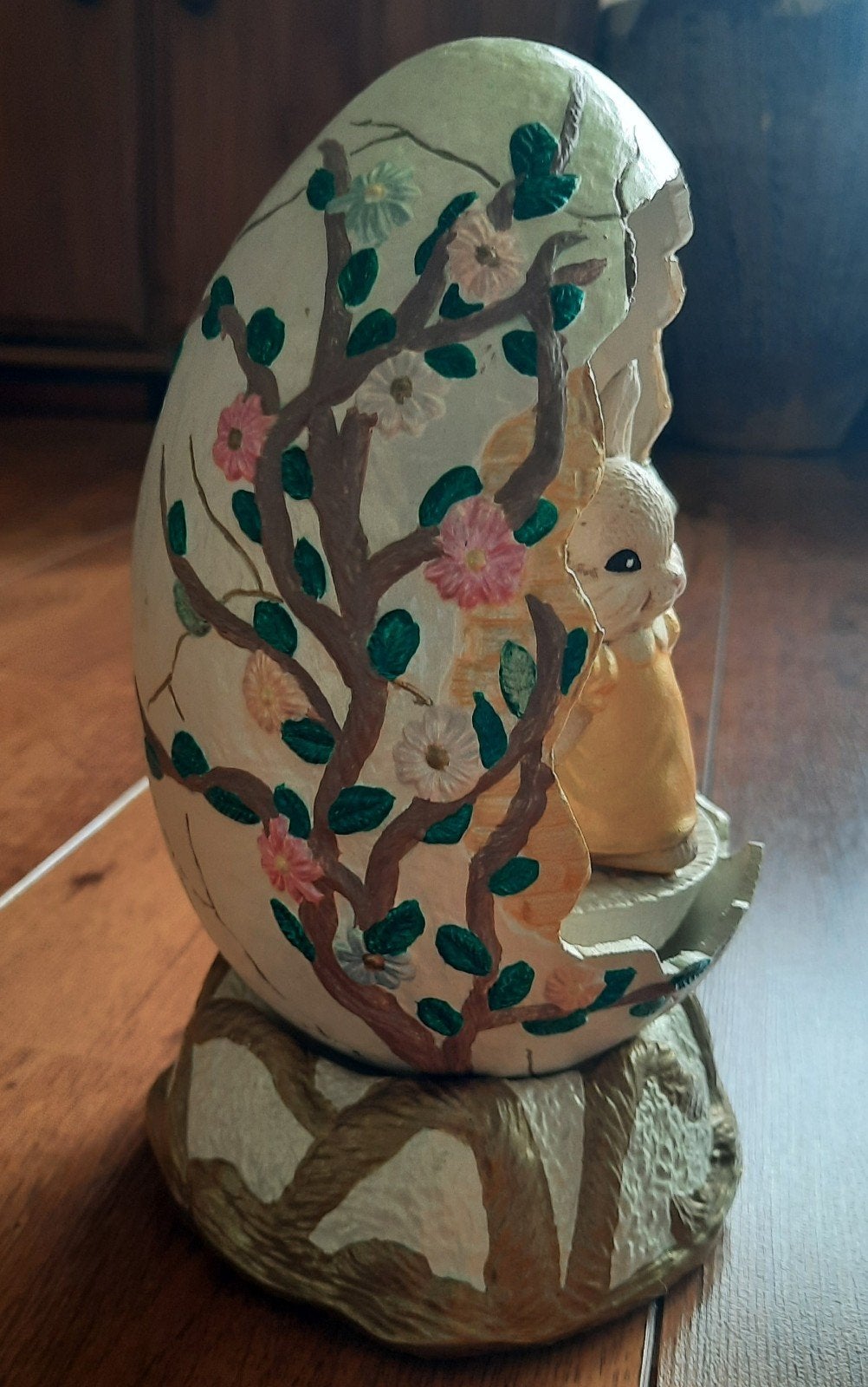 Mooi 23 cm hoog ceramiek speeldoos ei., Ophalen of Verzenden, Nieuw