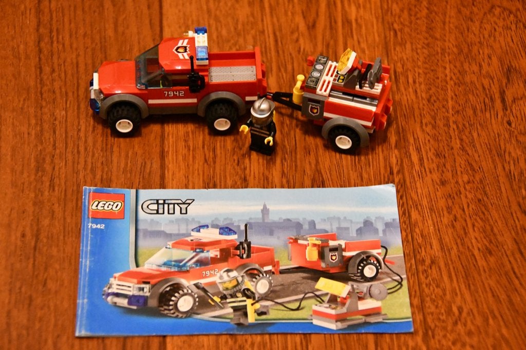 LEGO City Brandweer Pick-Up Truck - 7942, City, Lego, Ophalen of Verzenden, Zo goed als nieuw