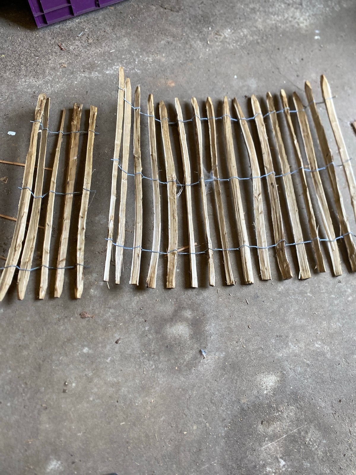 Kastanjehekwerk restant - circa 1,5 meter, Tuin en Terras, Ophalen of Verzenden, Gebruikt, Hout, Tuinhek