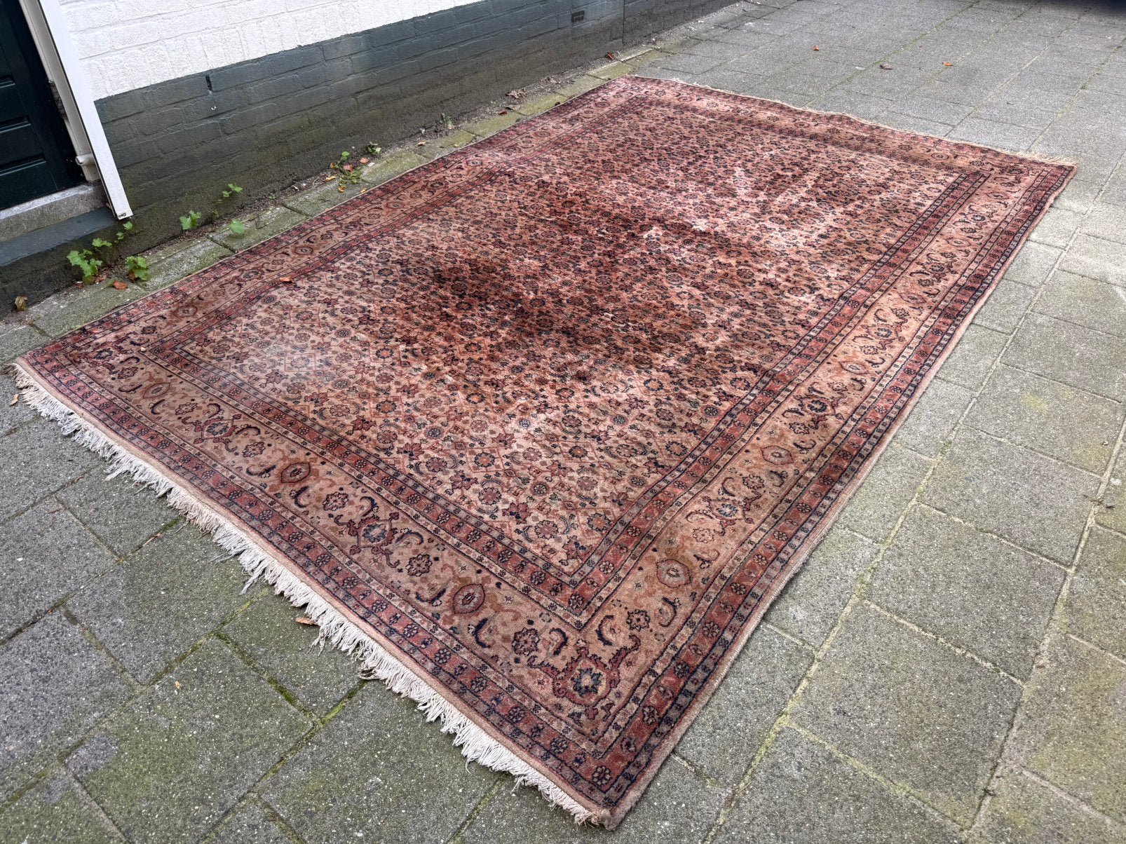 Perzisch Tapijt vintage handgeknoopt oosters Herati 3x2m, Ophalen, Zo goed als nieuw, Rechthoekig, 200 cm of meer