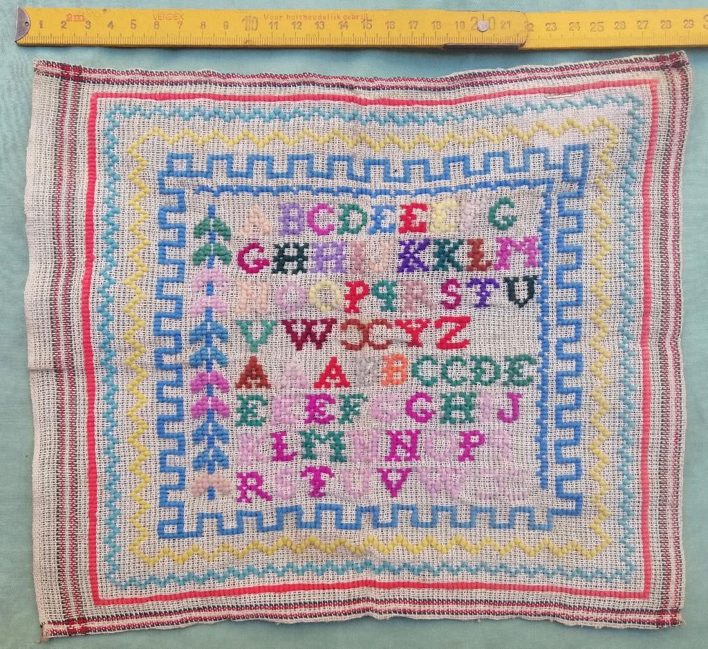 Merklap letterlap, Antiek en Kunst, Ophalen of Verzenden