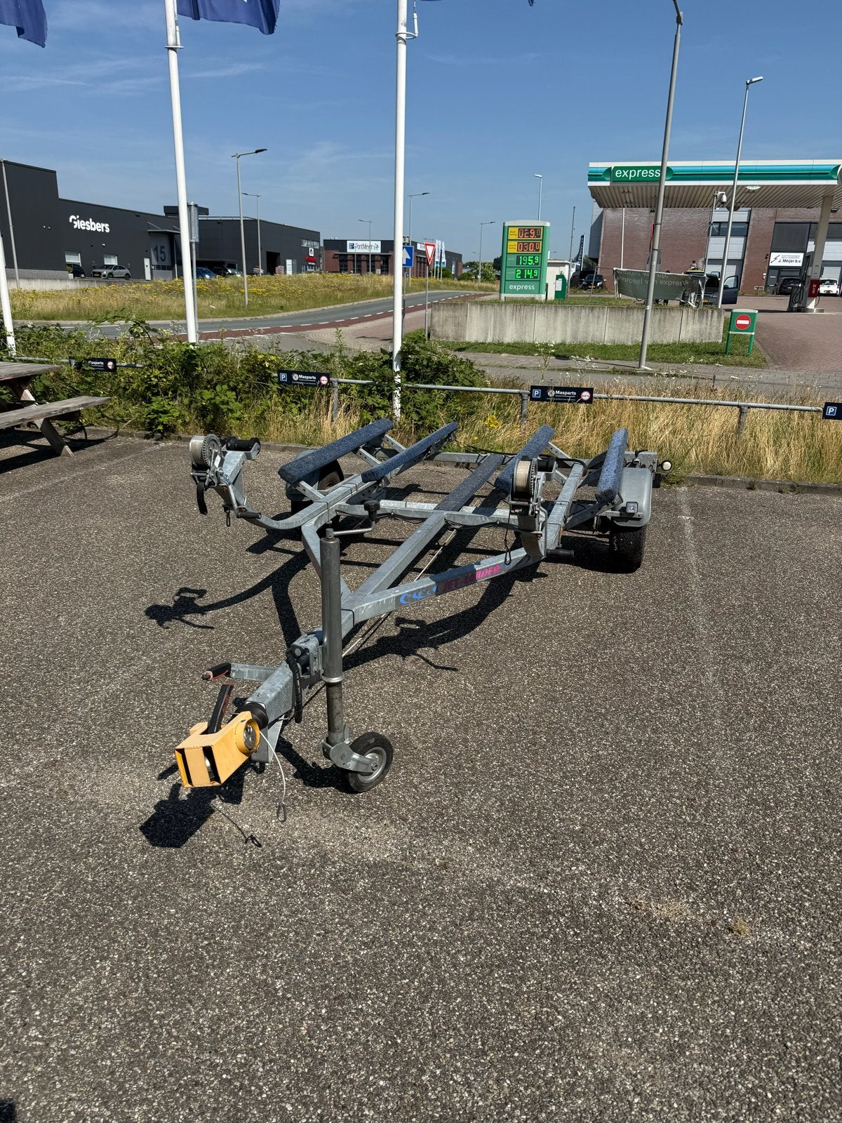 Jetloader Dubbele Waterscooter Trailer Geremd & Op Kenteken, Minder dan 1500 kg, Gebruikt, Jetskitrailer, Minder dan 6 meter
