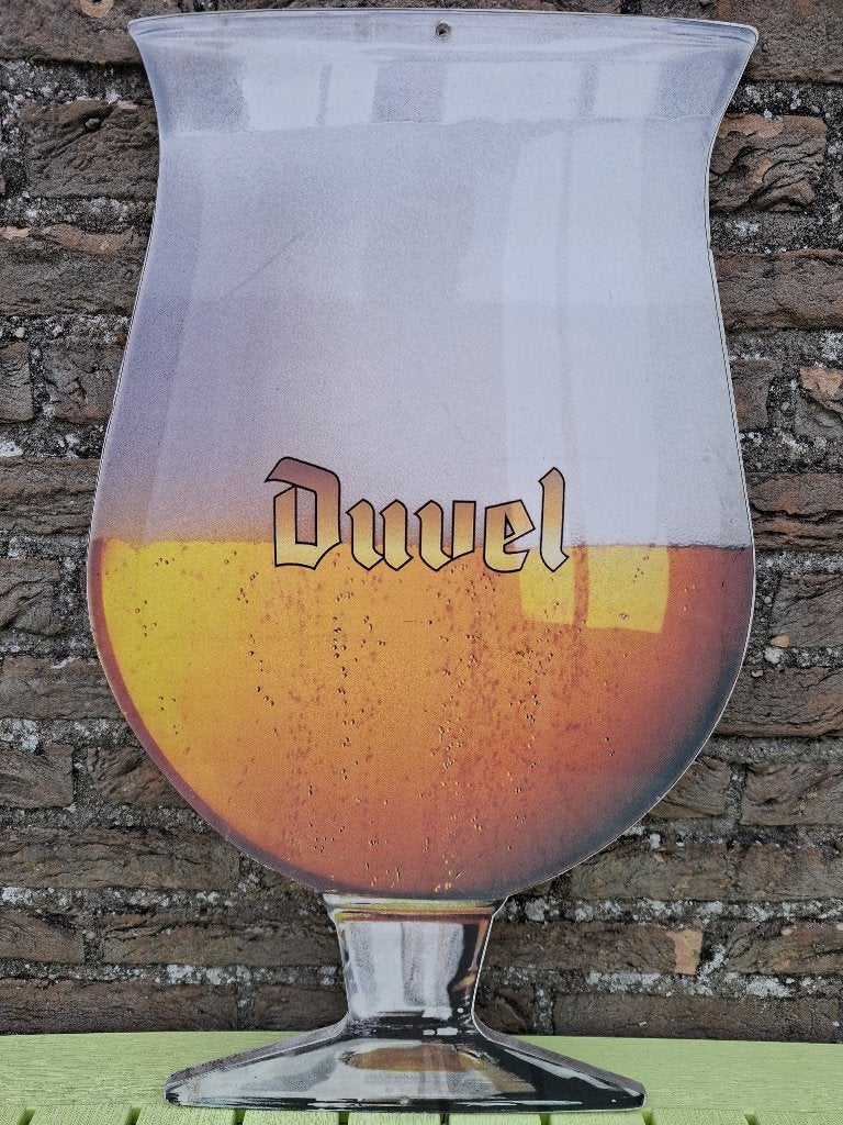 Groot houten Reclamebord Duvel, Ophalen of Verzenden, Nieuw, Reclamebord, Plaat of Schild, Duvel