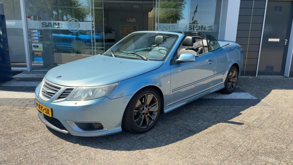 Saab 9-3 Cabrio 2.8 T V6 Aero (bj 2009, automaat), Automaat, Zwart, 1675 kg, Cabriolet