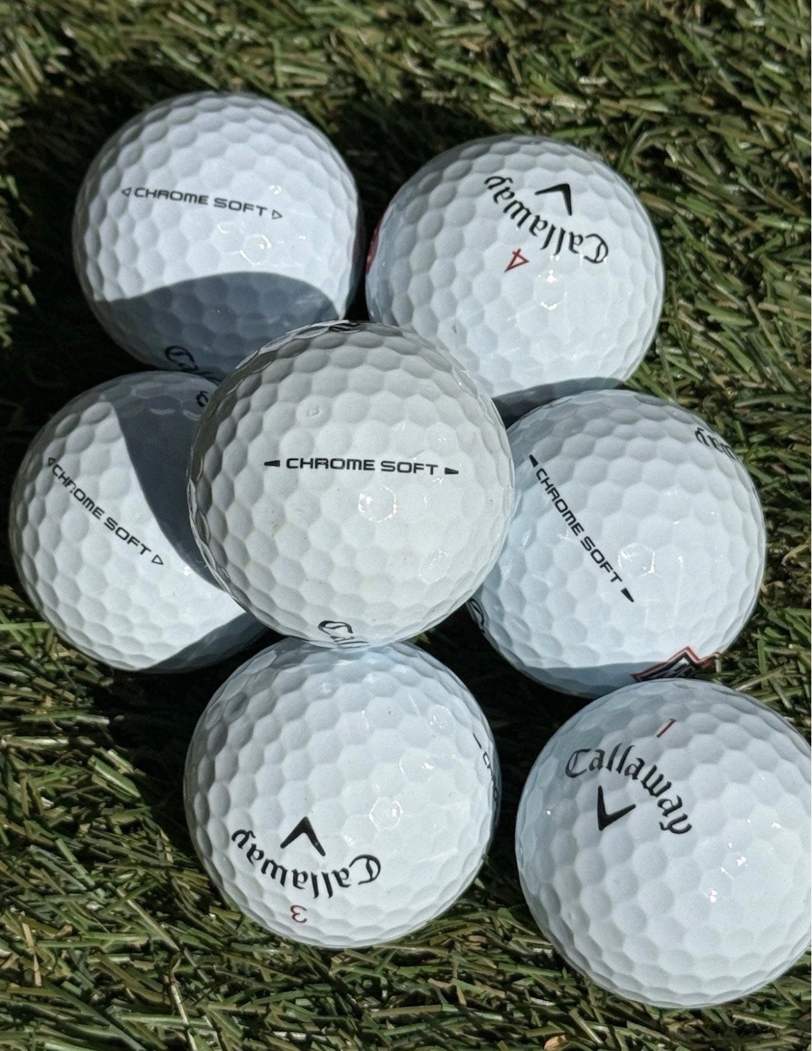 50 AAAA kwaliteit Callaway chrome soft golfballen, Sport en Fitness, Ophalen of Verzenden, Zo goed als nieuw, Bal(len), Callaway