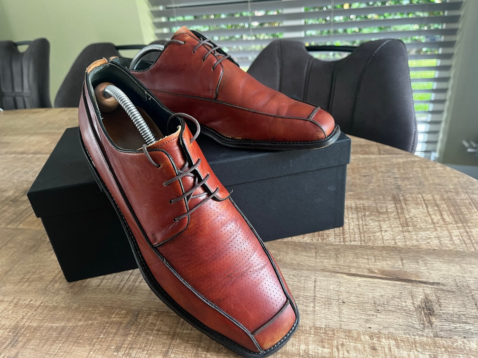 Van Bommel leren schoenen maat 45 - sportief en comfortabel, Kleding | Heren, Schoenen, Bruin, Ophalen of Verzenden, Zo goed als nieuw