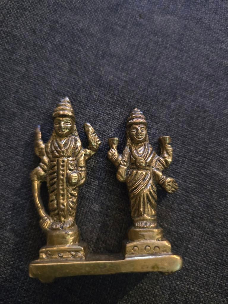 Laxmi Narayan beeldje mini, Ophalen of Verzenden, Nieuw, Beeld(je), Hindoeïsme