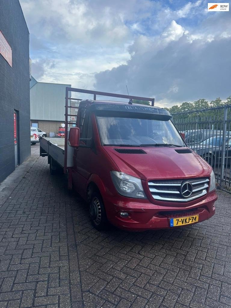 Mercedes-Benz Sprinter 513 2.2 CDI 432 DC Pickup Met kraan!, Auto's, 13 km/l, Euro 5, Achterwielaandrijving, Gebruikt
