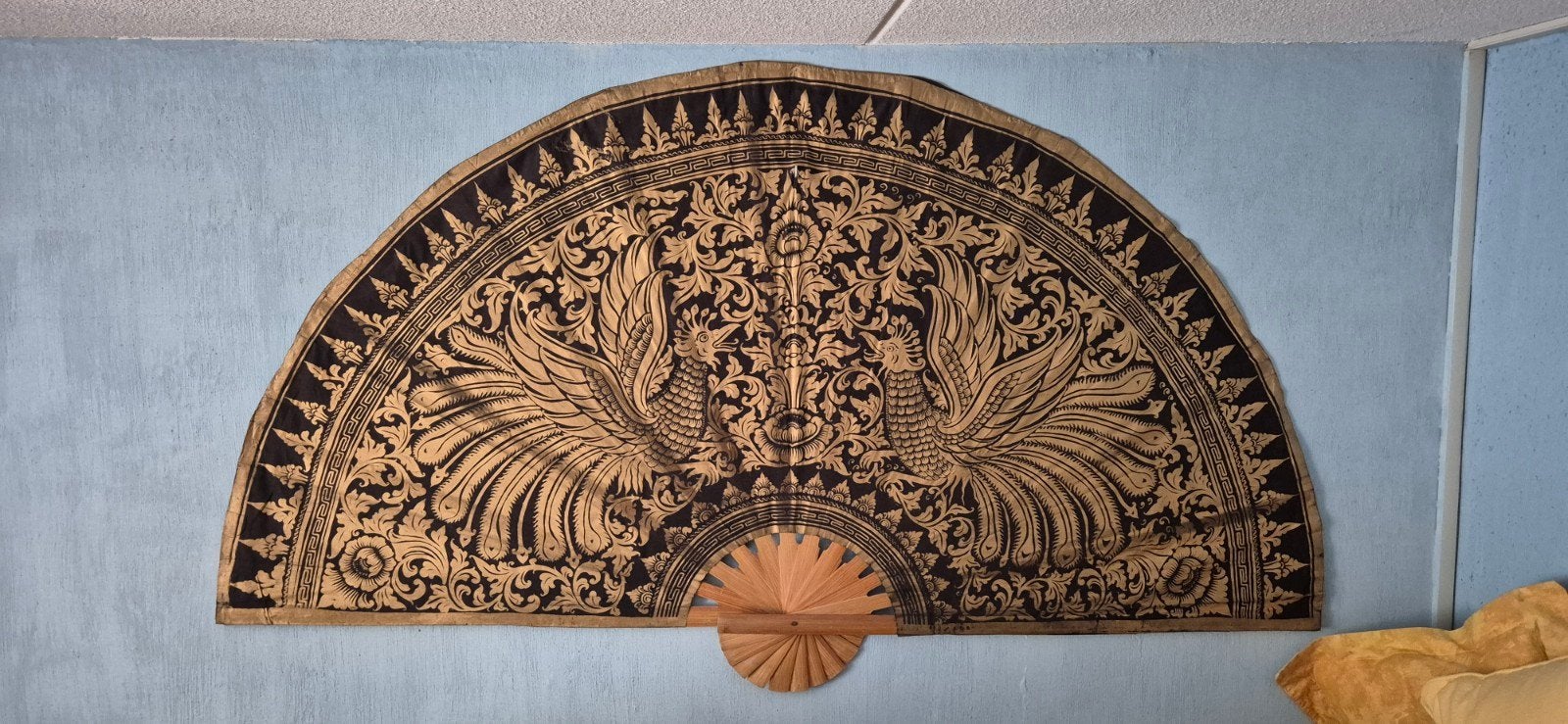 Decoratieve waaier 140 cm breed - Oosters design, Ophalen