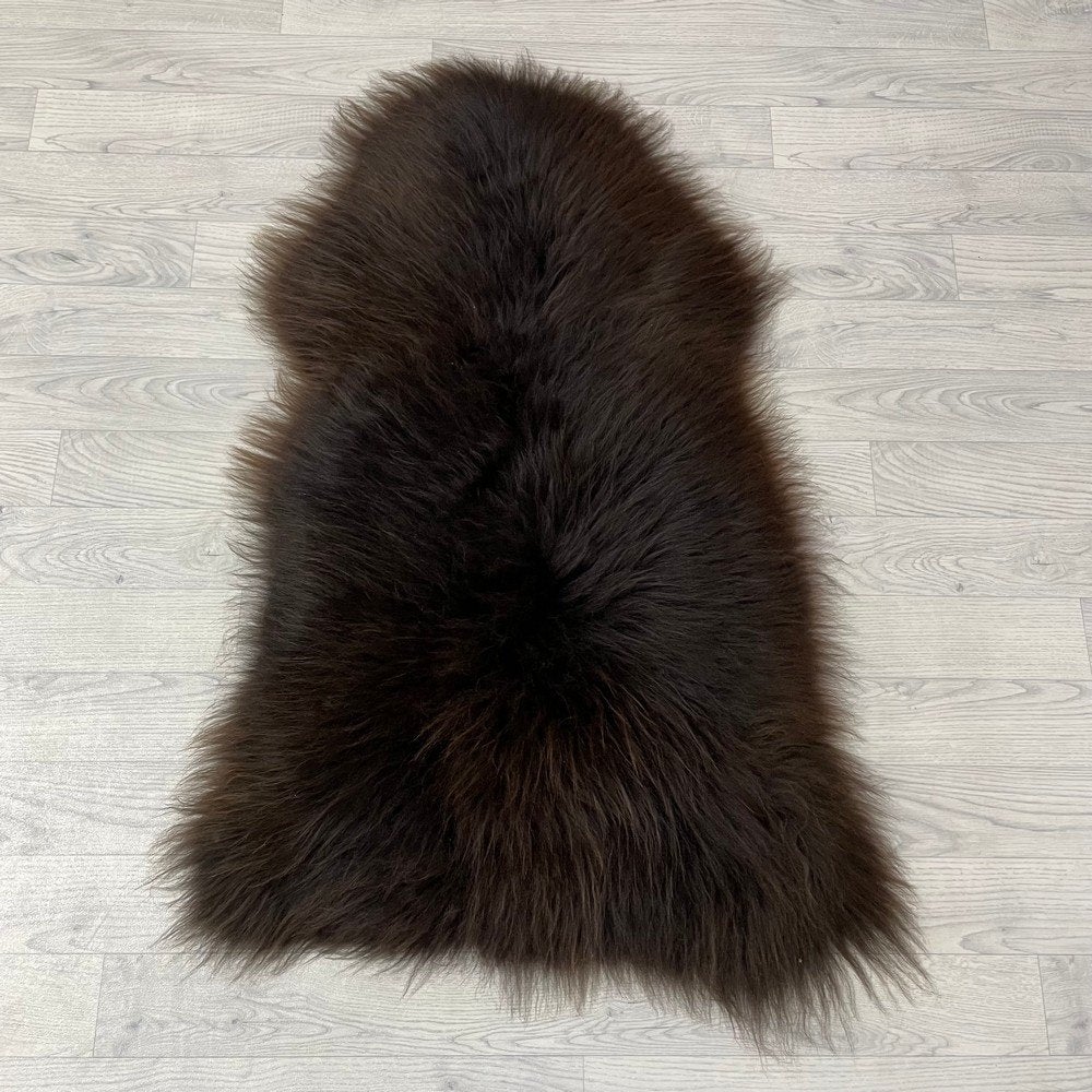Schapenvacht bruin 110x75cm #1821 | Lederstore, Landelijk, modern, Scandinavisch, industrieel, 100 tot 150 cm, Bruin, Nieuw