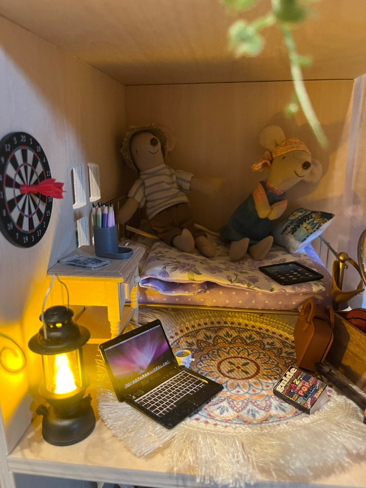 Zwarte lantaarn voor poppen/ maileghuis incl  verzendkosten, Ophalen, Nieuw, Poppenhuis