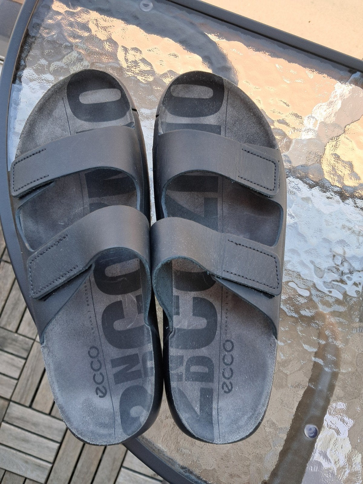 ECCO sandalen maat 41, 2x gedragen, Ophalen of Verzenden, Zo goed als nieuw, Zwart