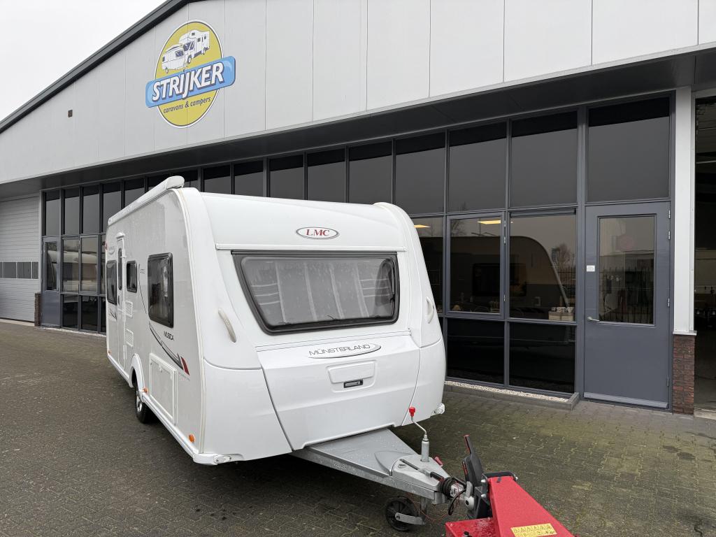 LMC Musica 470 E 2 Aparte bedden 210cm + Mover + Luifel etc, Caravans en Kamperen, Lengtebed, Bedrijf, Treinzit, 4 tot 5 meter