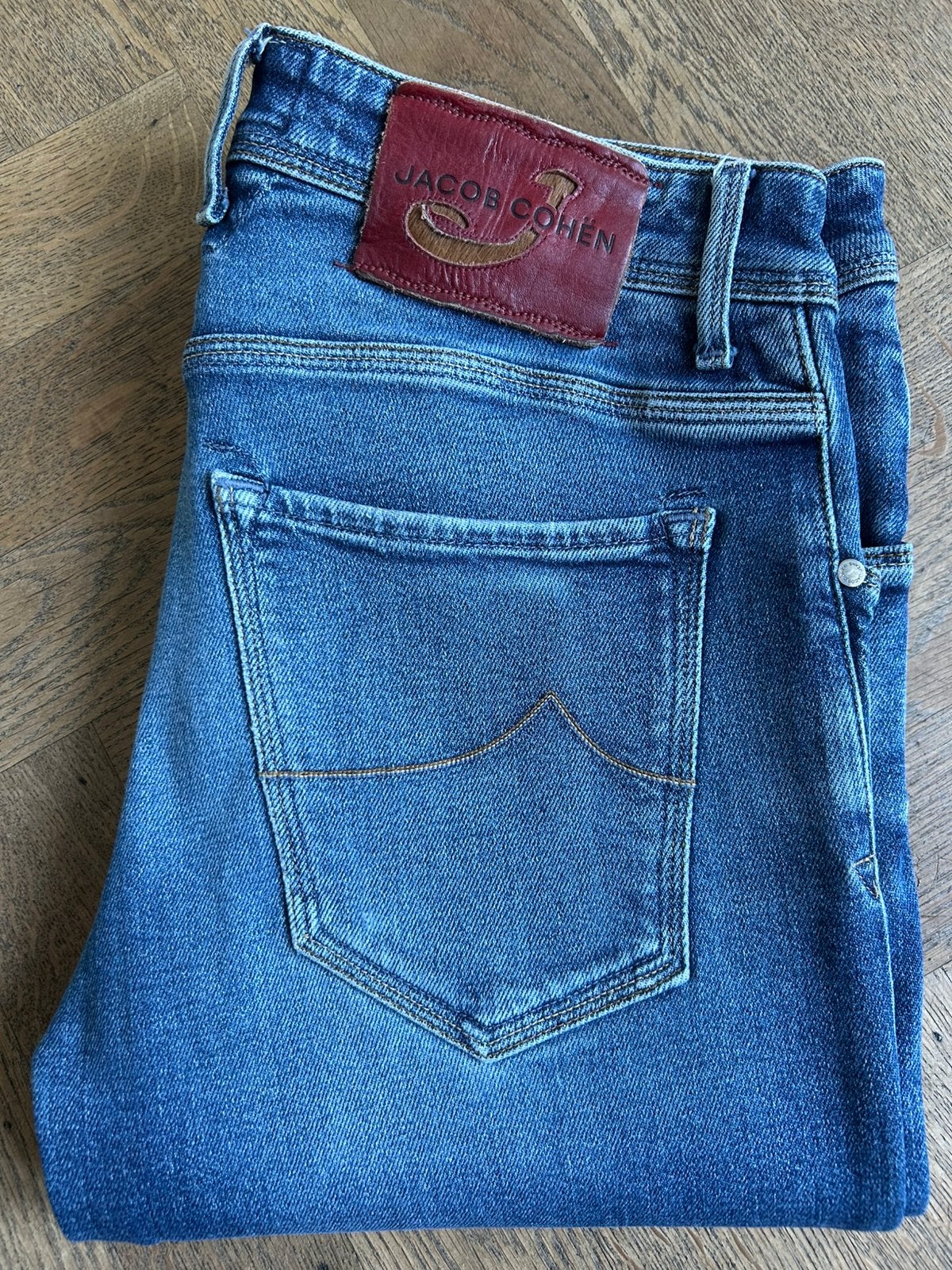 Jacob Cohen J622C jeans maat 33, ingekort, Ophalen of Verzenden, Gedragen, Blauw, W33 - W34 (confectie 48/50)
