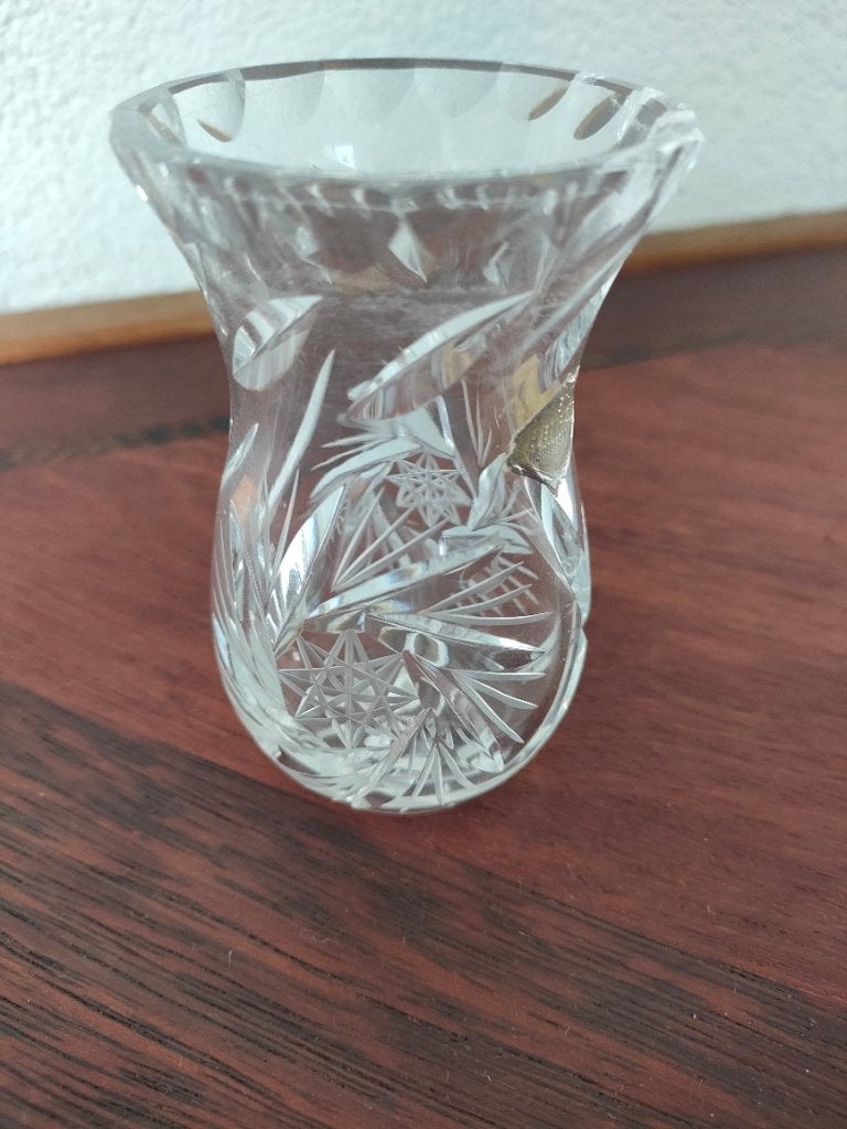 Vintage kristallen vaas, Antiek en Kunst, Antiek | Vazen, Ophalen