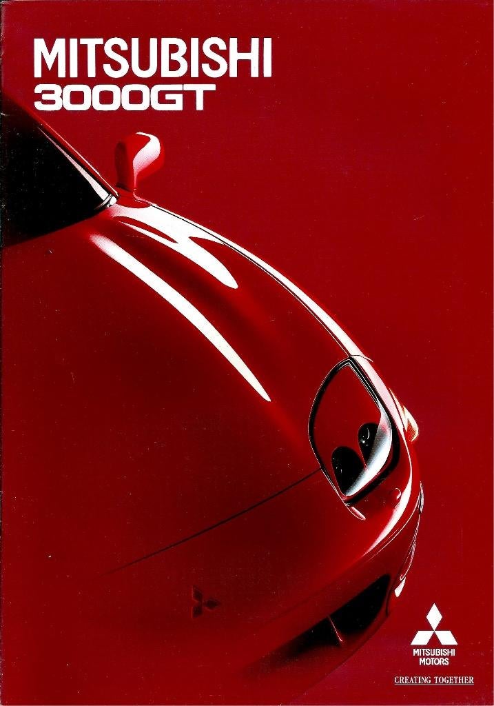 Brochure Mitsubishi 3000 GT 1995, Ophalen of Verzenden, Gelezen, Mitsubishi