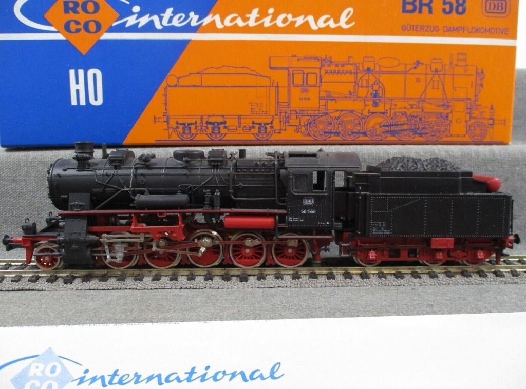 Roco stoomlokomotief DB 58 1556 DB analoog, stoomlok, Hobby en Vrije tijd, Modeltreinen | H0, Nieuw, Ophalen of Verzenden, Roco