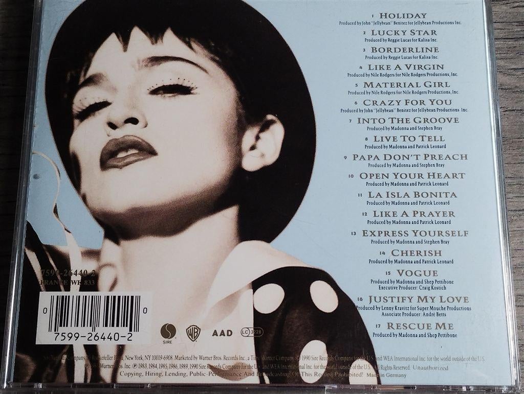 Madonna - The Immaculate Collection., Ophalen of Verzenden, Gebruikt